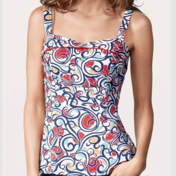 CAbi Tops - Cabi Colorful Keepsake Swirl Adjustable Cami Tank